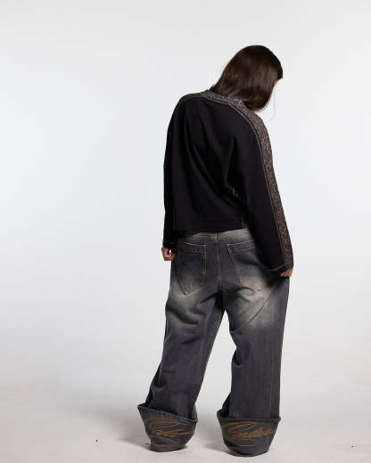 FOLDED V3 PANTS DARK GREY DENIM