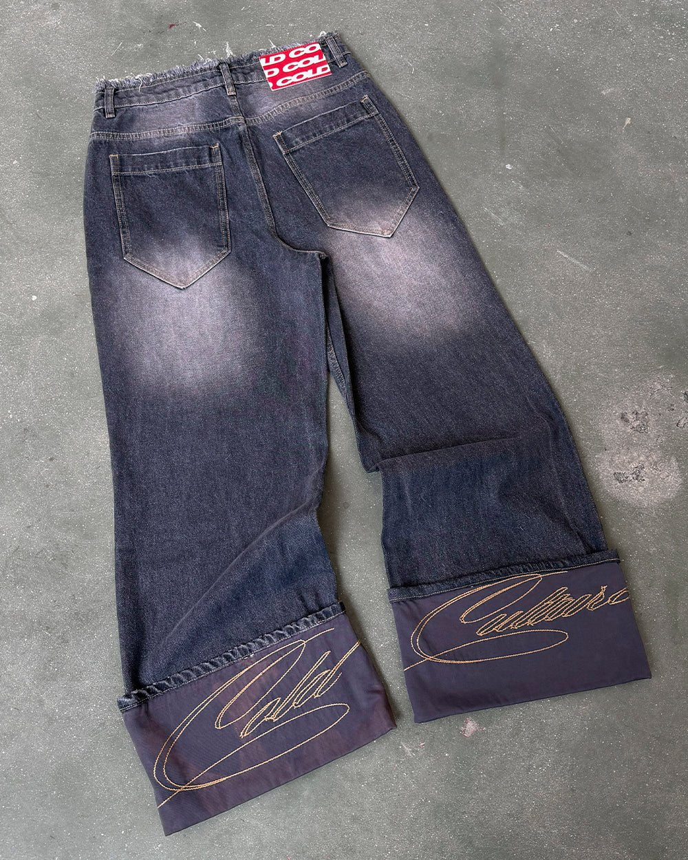 FOLDED V3 PANTS DARK GREY DENIM