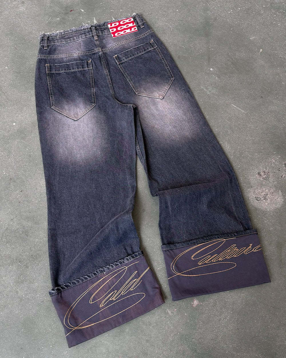 FOLDED V3 PANTS DARK GREY DENIM