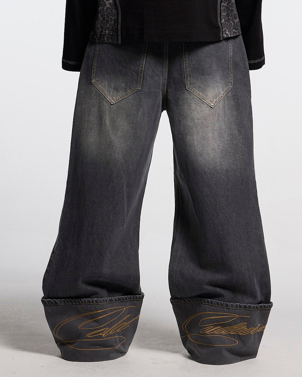 FOLDED V3 PANTS DARK GREY DENIM