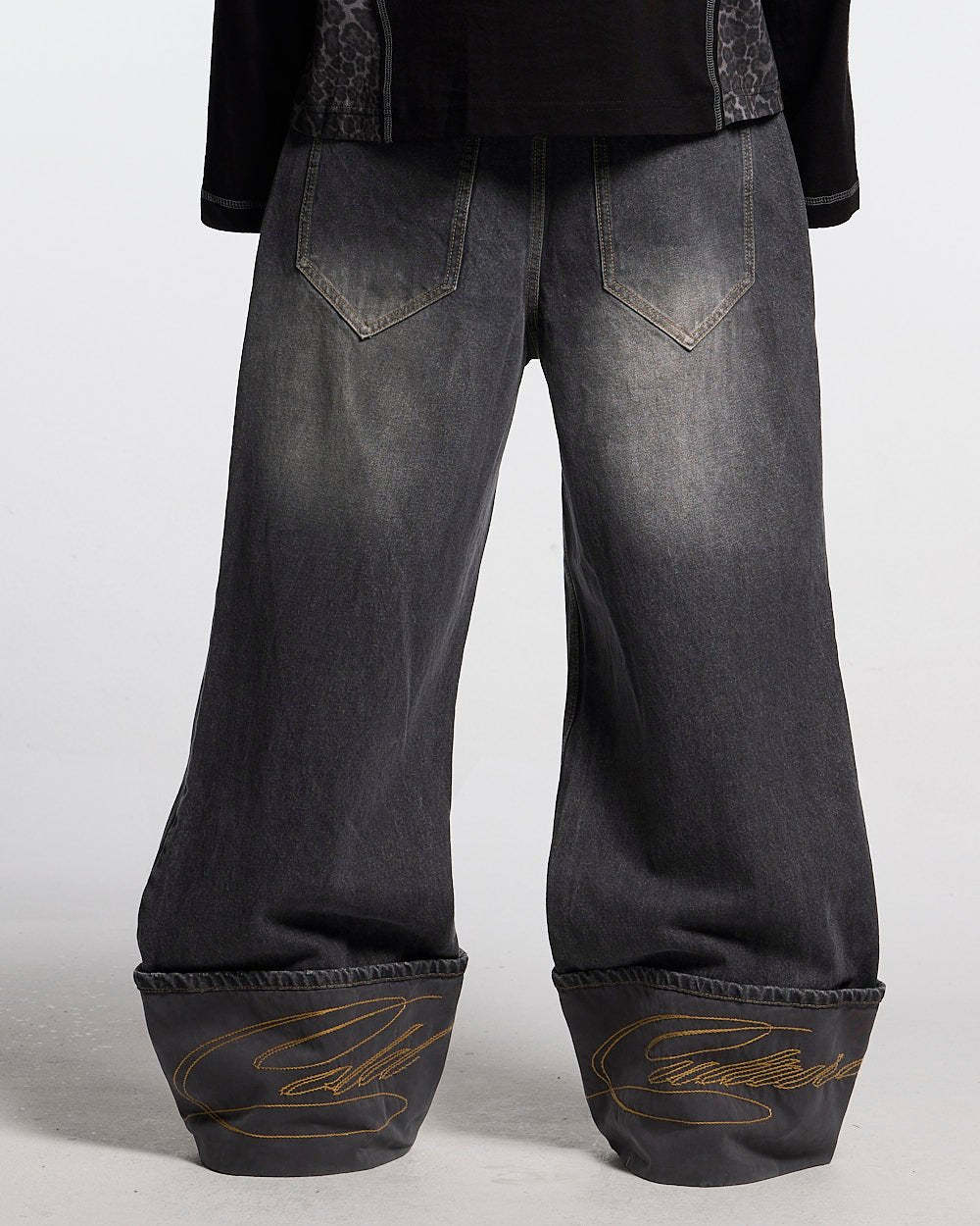 FOLDED V3 PANTS DARK GREY DENIM