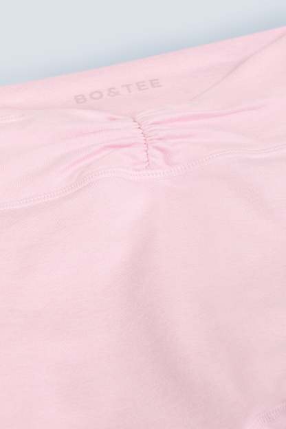 Brushed Jersey Ruched Flared Trousers in Bloom