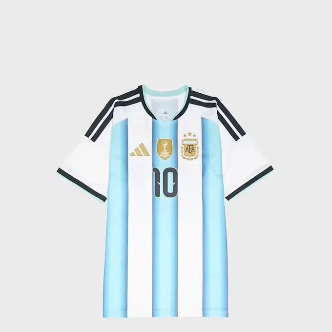Argentina 26 Home Replica Jersey (Messi)