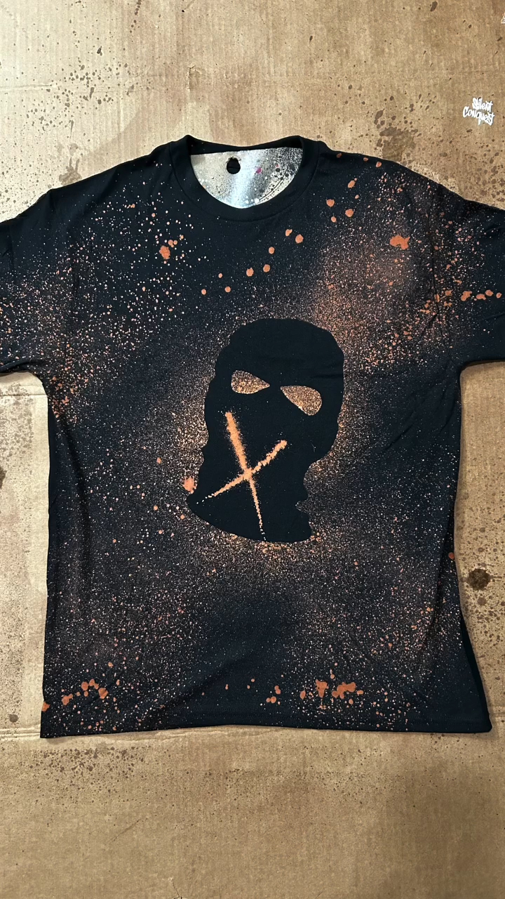 ‘X' Spray-Painted Street T-Shirt-black