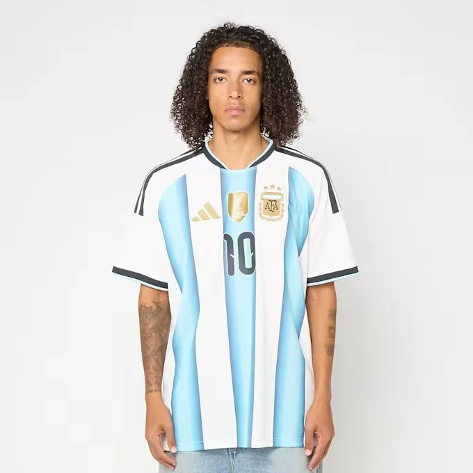 Argentina 26 Home Replica Jersey (Messi)