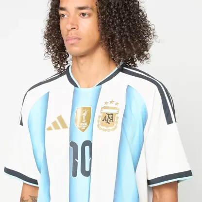 Argentina 26 Home Replica Jersey (Messi)