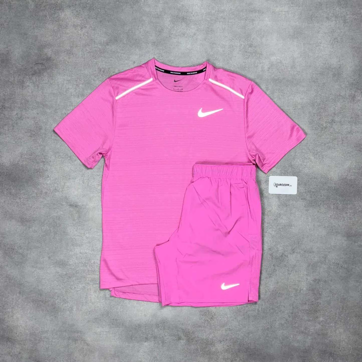 Miler T-Shirt & Challenger Shorts "Playful Pink" Set