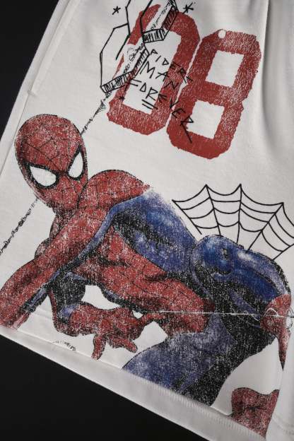 Team Spidey Thorns Baggy Shorts in Butter