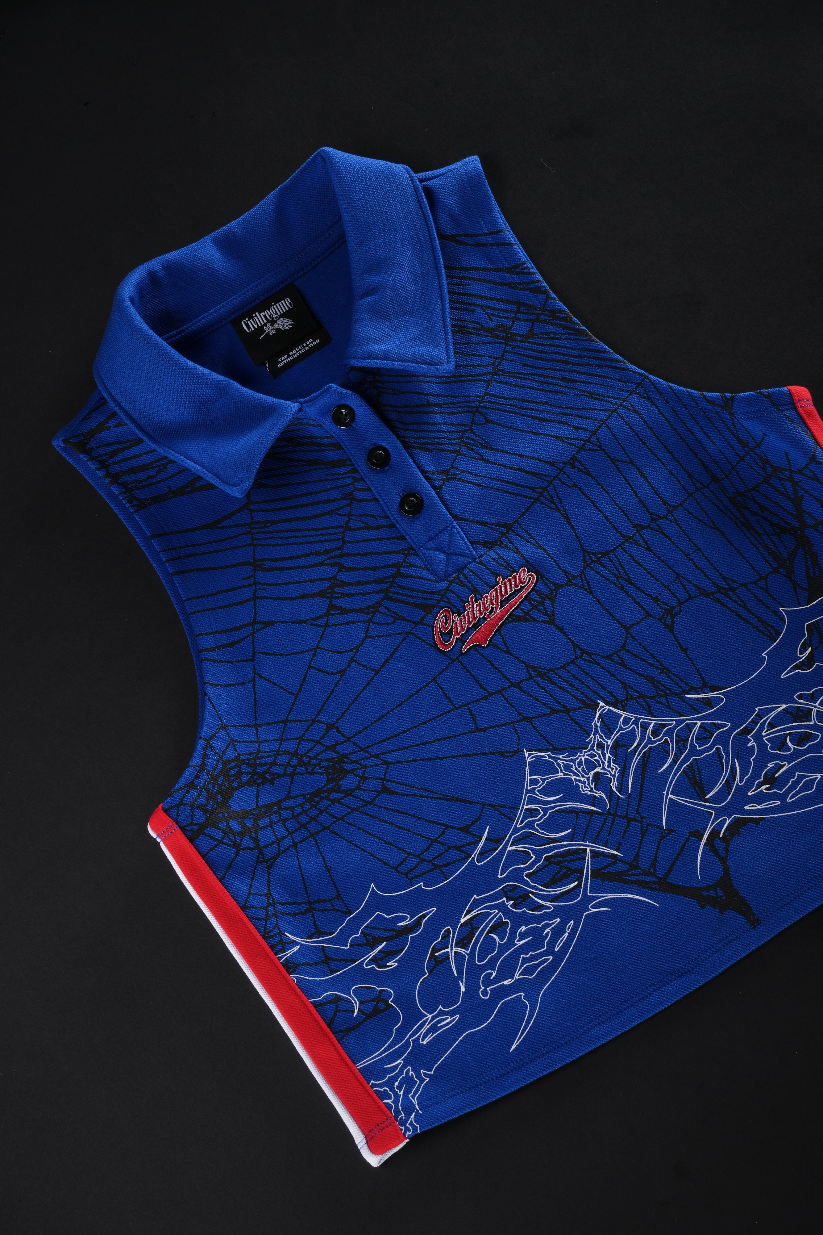 Vicious Varsity Jersey Tank in Collegiate Blue