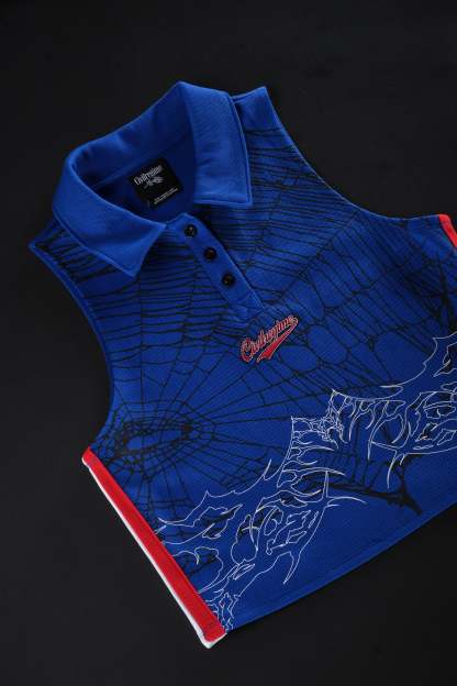 Vicious Varsity Jersey Tank in Collegiate Blue