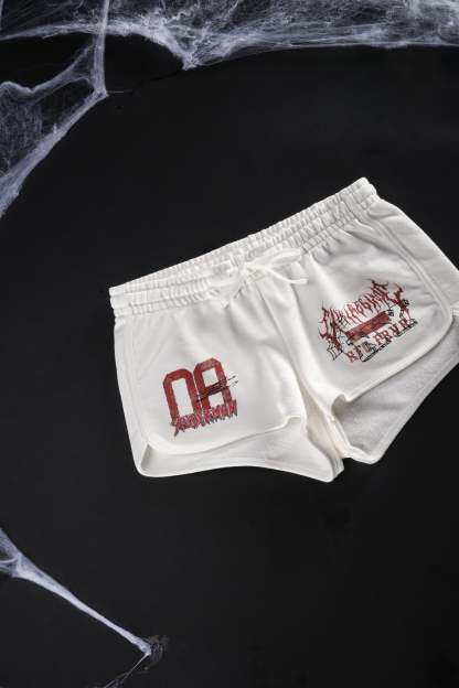 Web Academy Mini Fleece Shorts in Butter