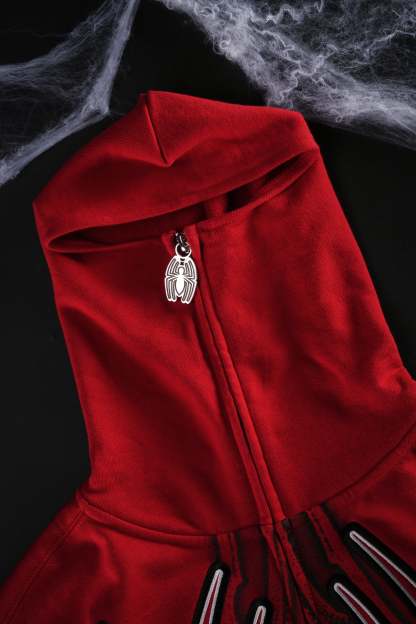 Cage Match Shiesty Zip Up Hoodie in E-Red