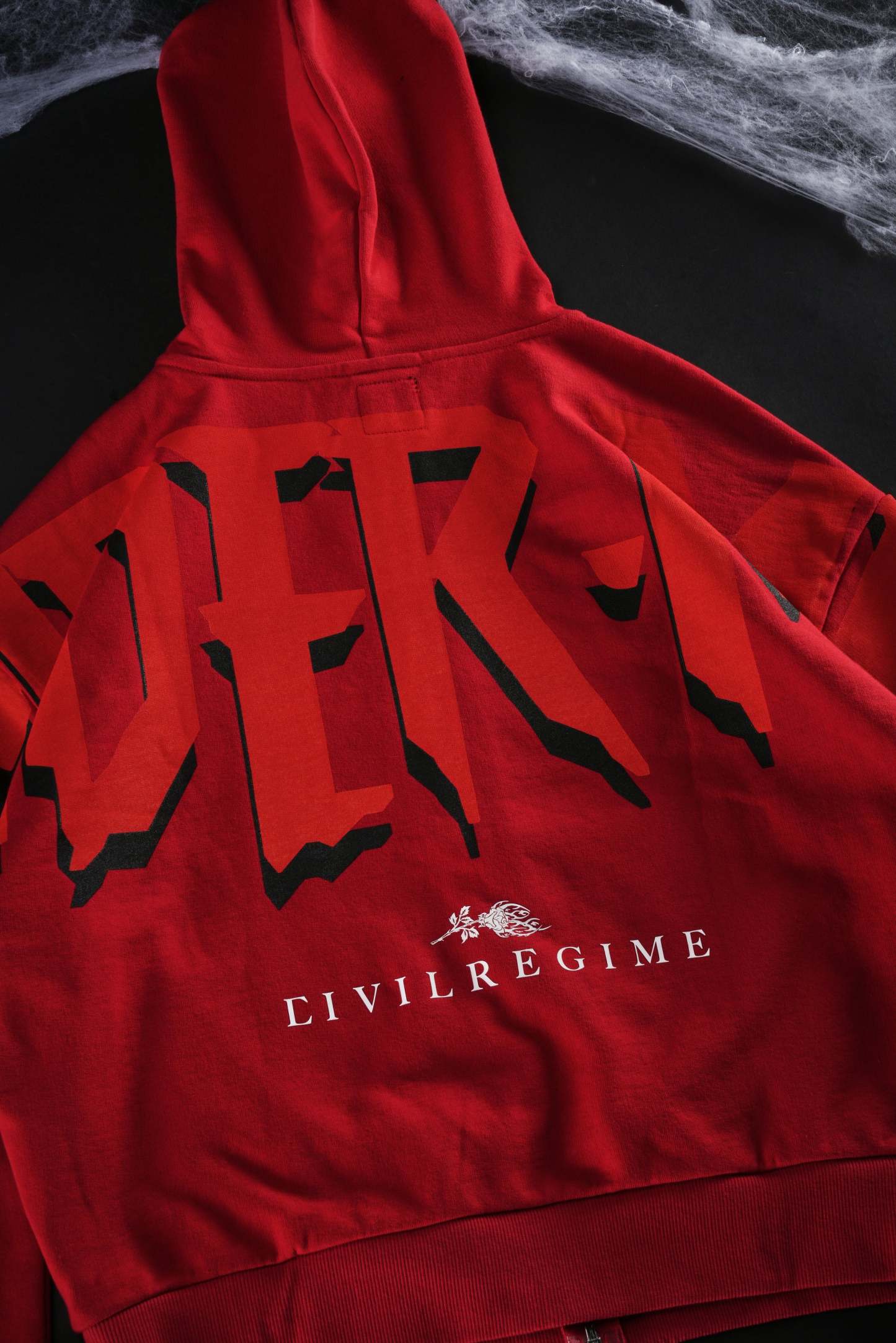 Cage Match Shiesty Zip Up Hoodie in E-Red