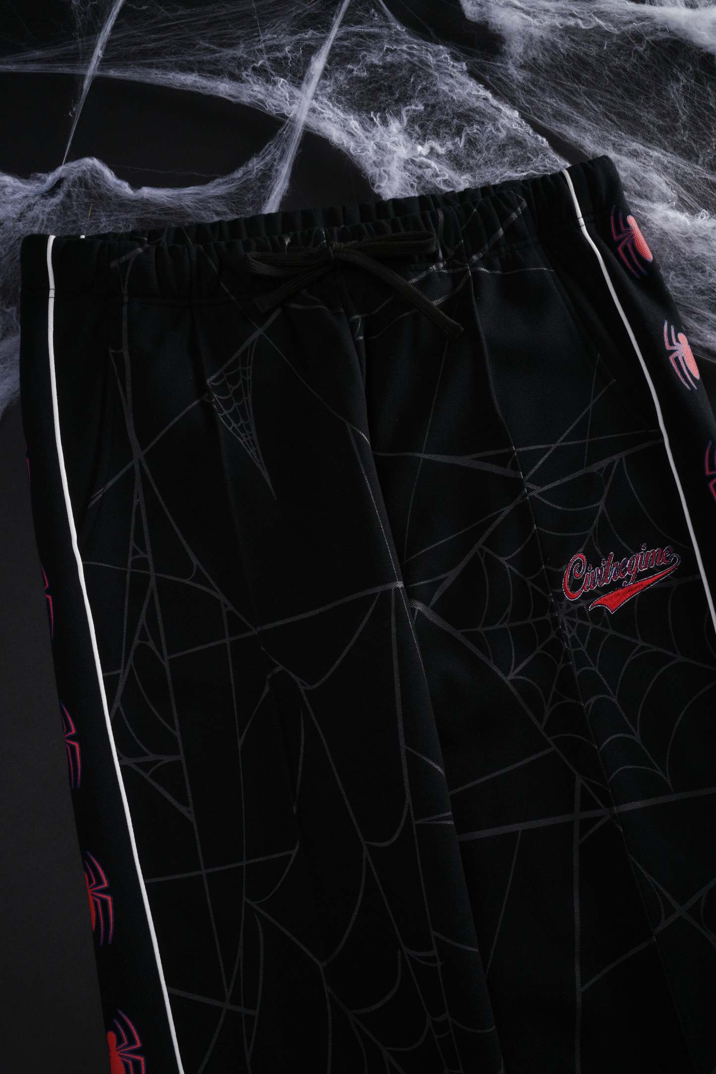 Spider Chaos Track Pants in Black