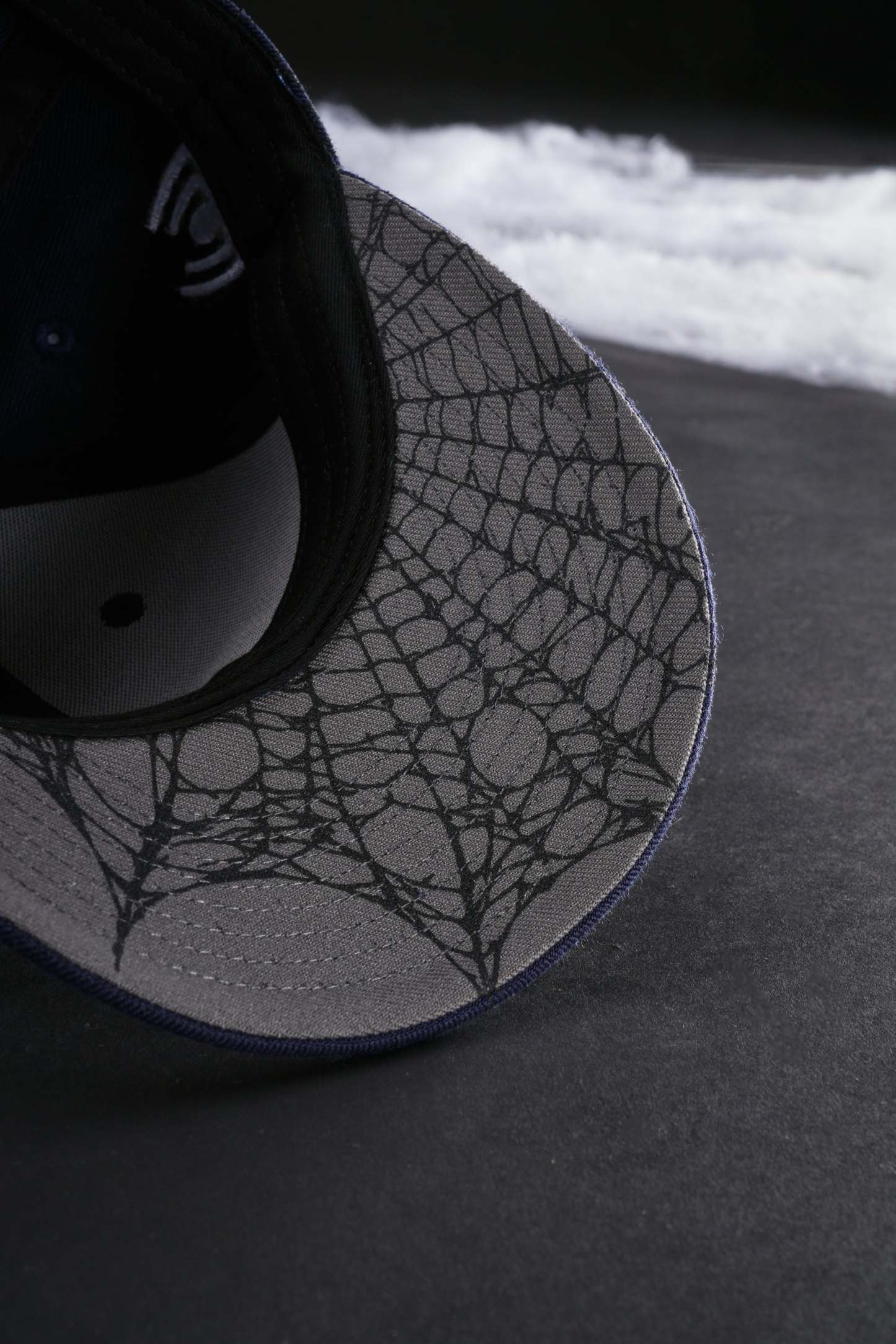 New York Webs Fitted Hat in Navy Blue