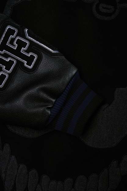 We Are Chaos Letterman Jacket in Black