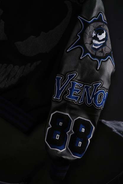 We Are Chaos Letterman Jacket in Black
