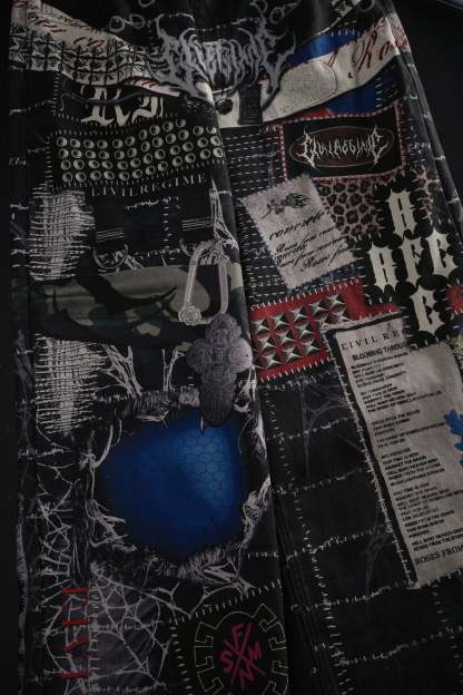 Krust Through Raw Baggy Pants in All Over Print