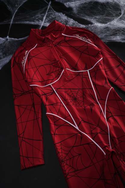 Urban Web Cat Suit in E-Red