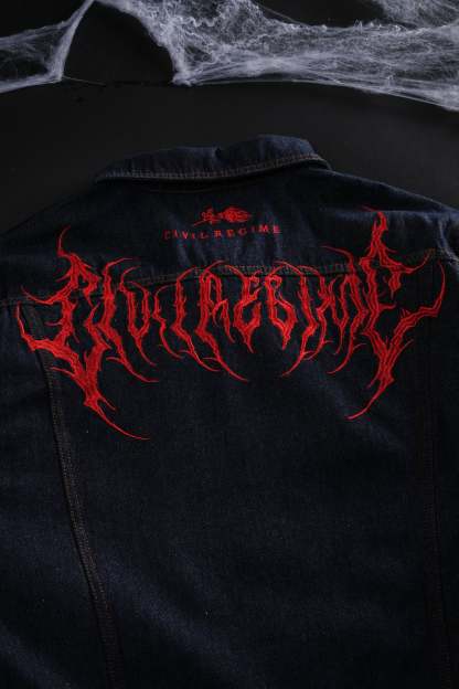 Webs From Concrete Raw Denim Jacket in Denim Blue