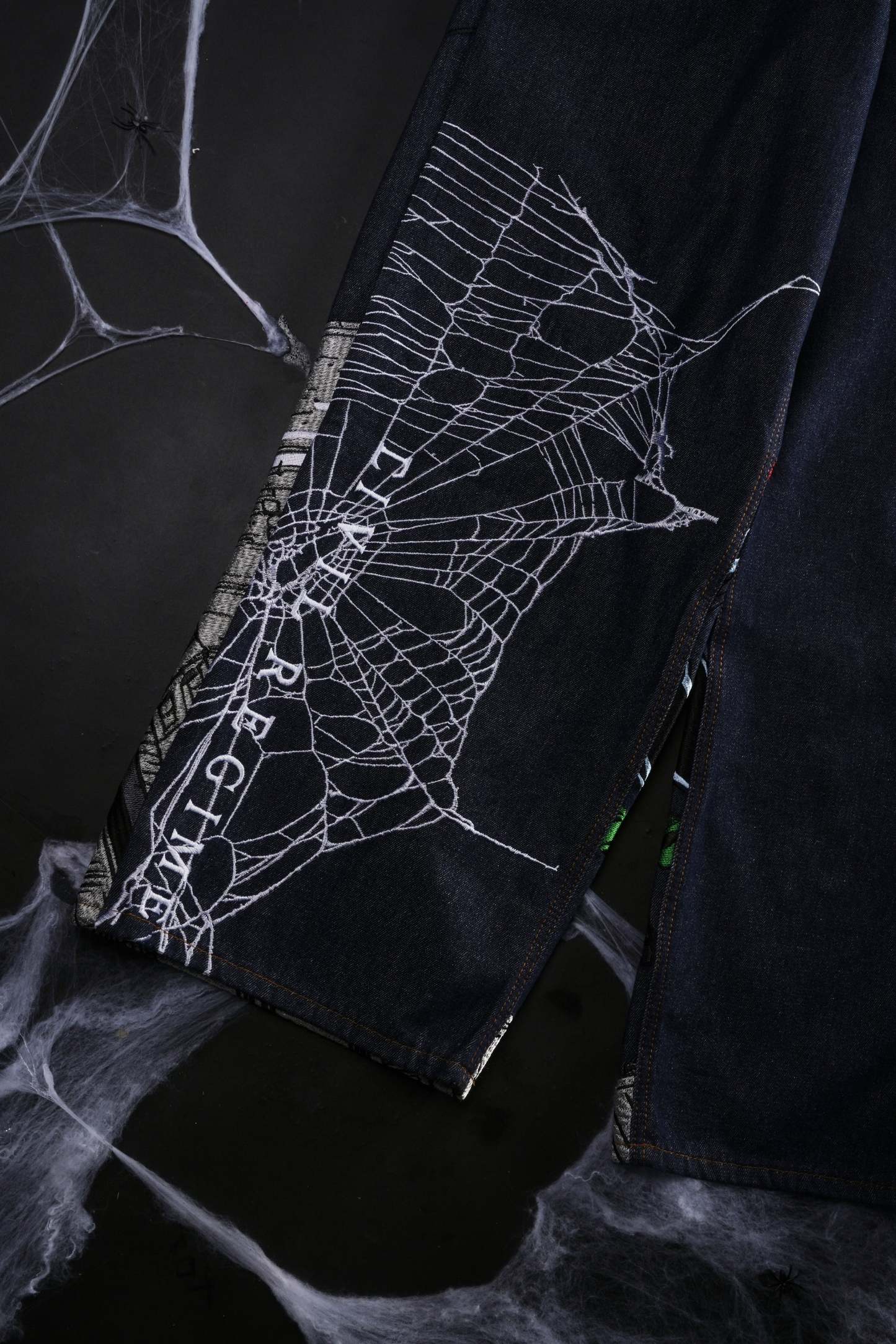 Webs From Concrete Raw Denim Jeans in Denim Blue