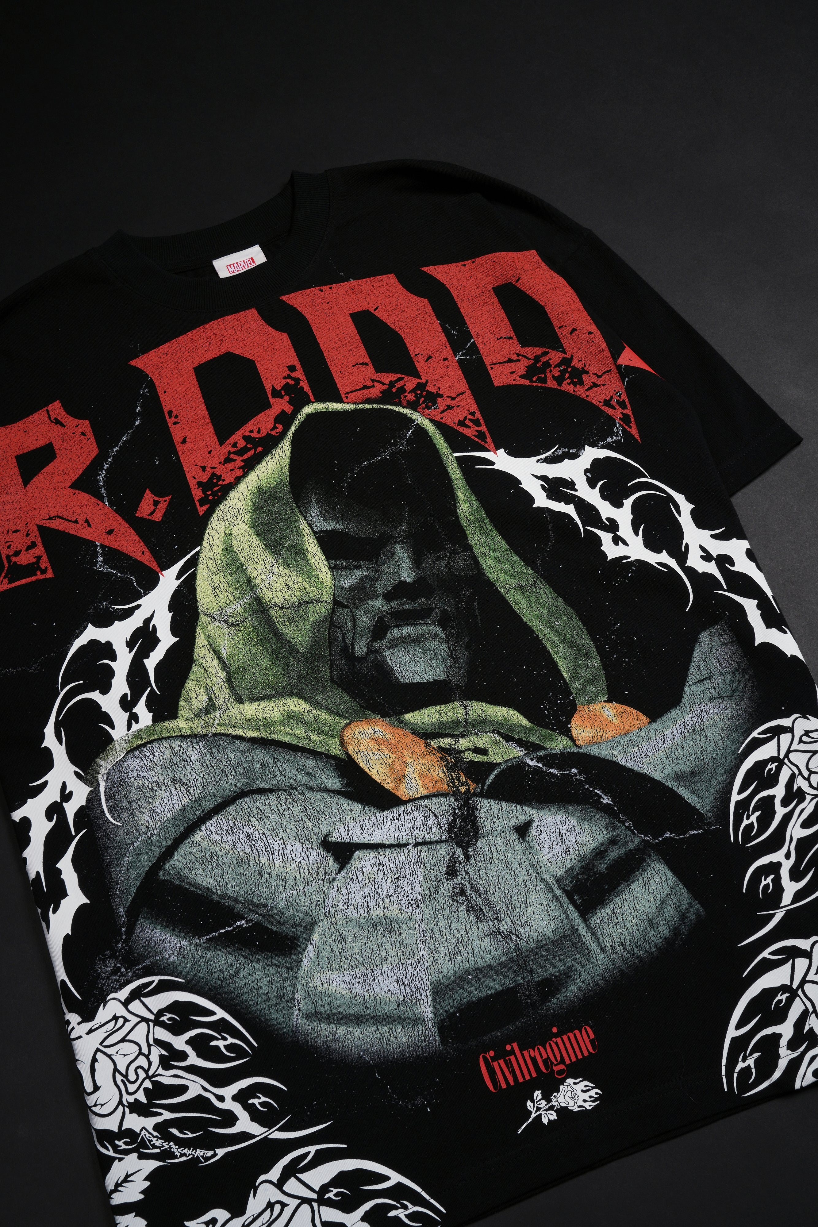 Dr. Doom American Classic Oversized Tee in Black (PREORDER)