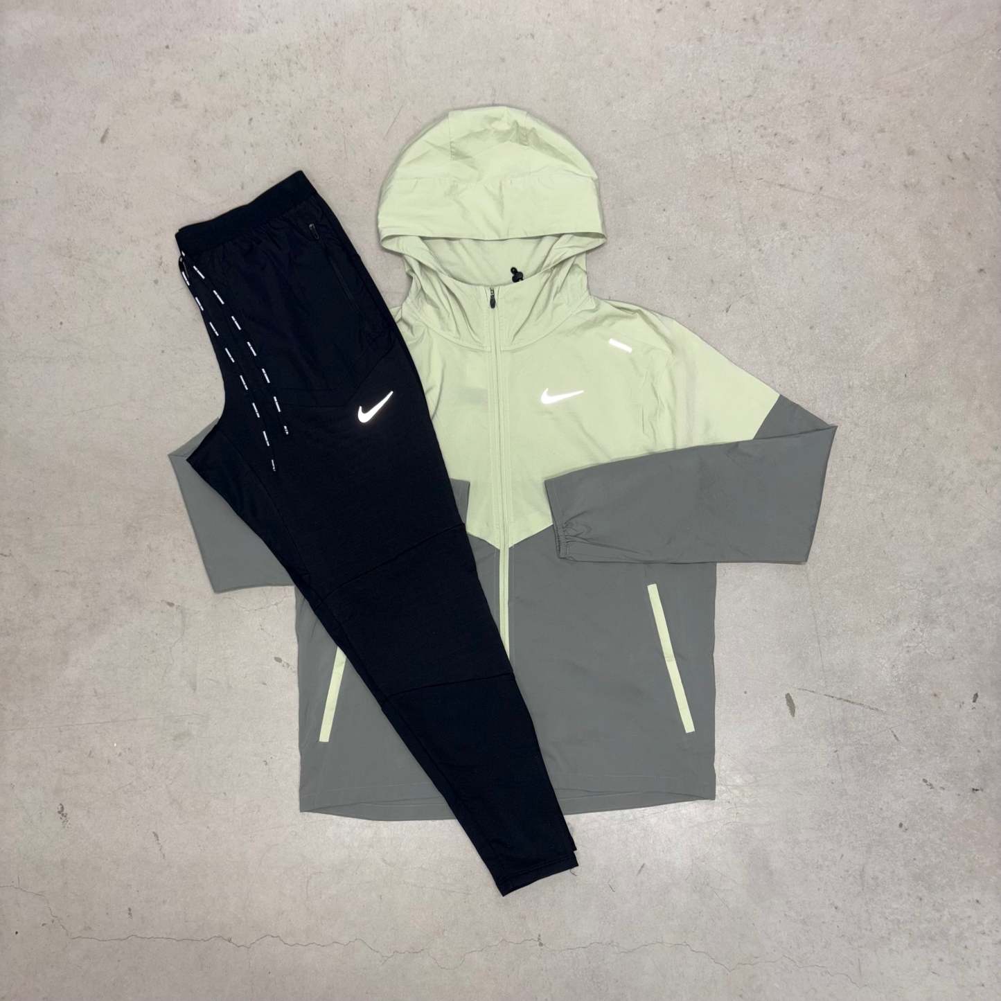 Nike Olive Aura Windrunner Jacket x Phenom Tracksuit