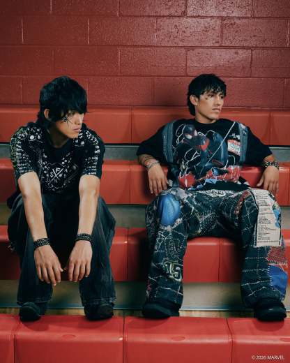 Krust Through Raw Baggy Pants in All Over Print