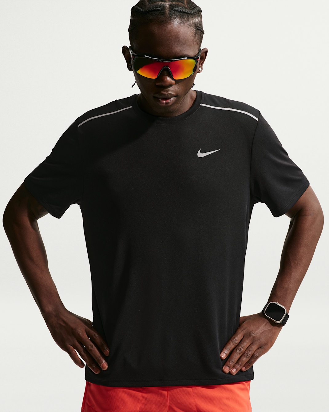 Nike Miler T-Shirt Black