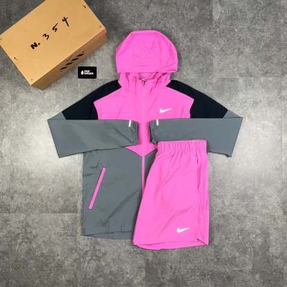 Uv Windrunner Jacket & 7" Challenger Short SetPlayfull Pink