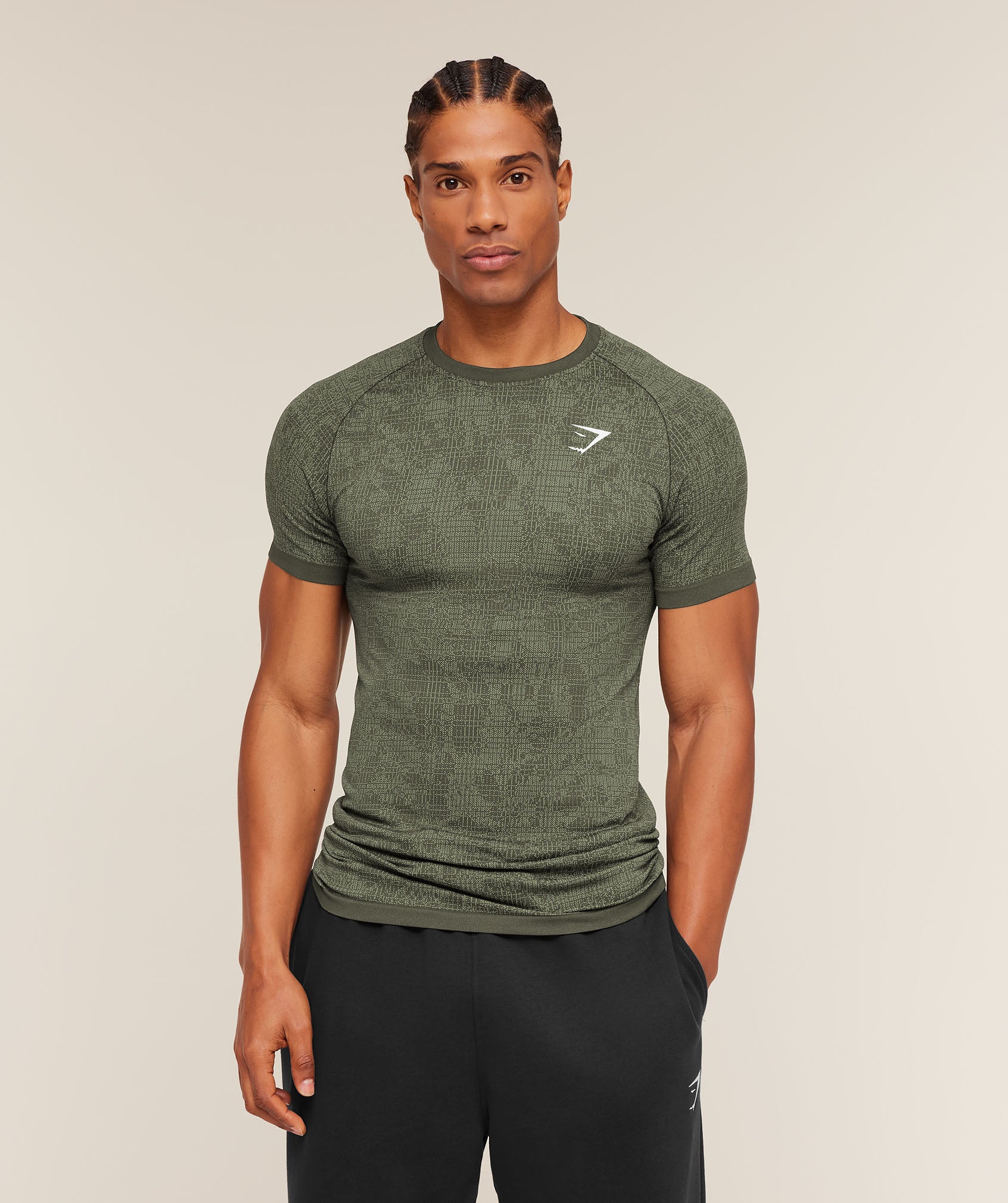 Geo Seamless Grid T-Shirt