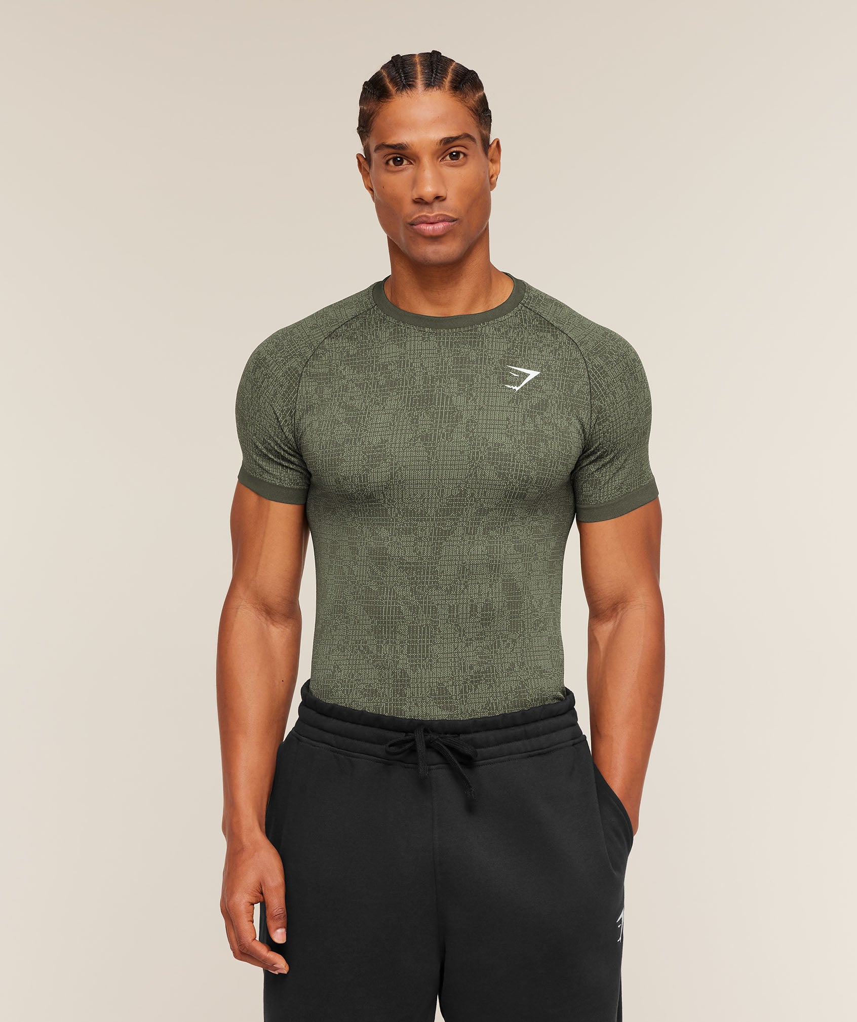 Geo Seamless Grid T-Shirt