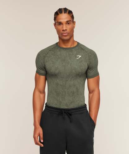 Geo Seamless Grid T-Shirt