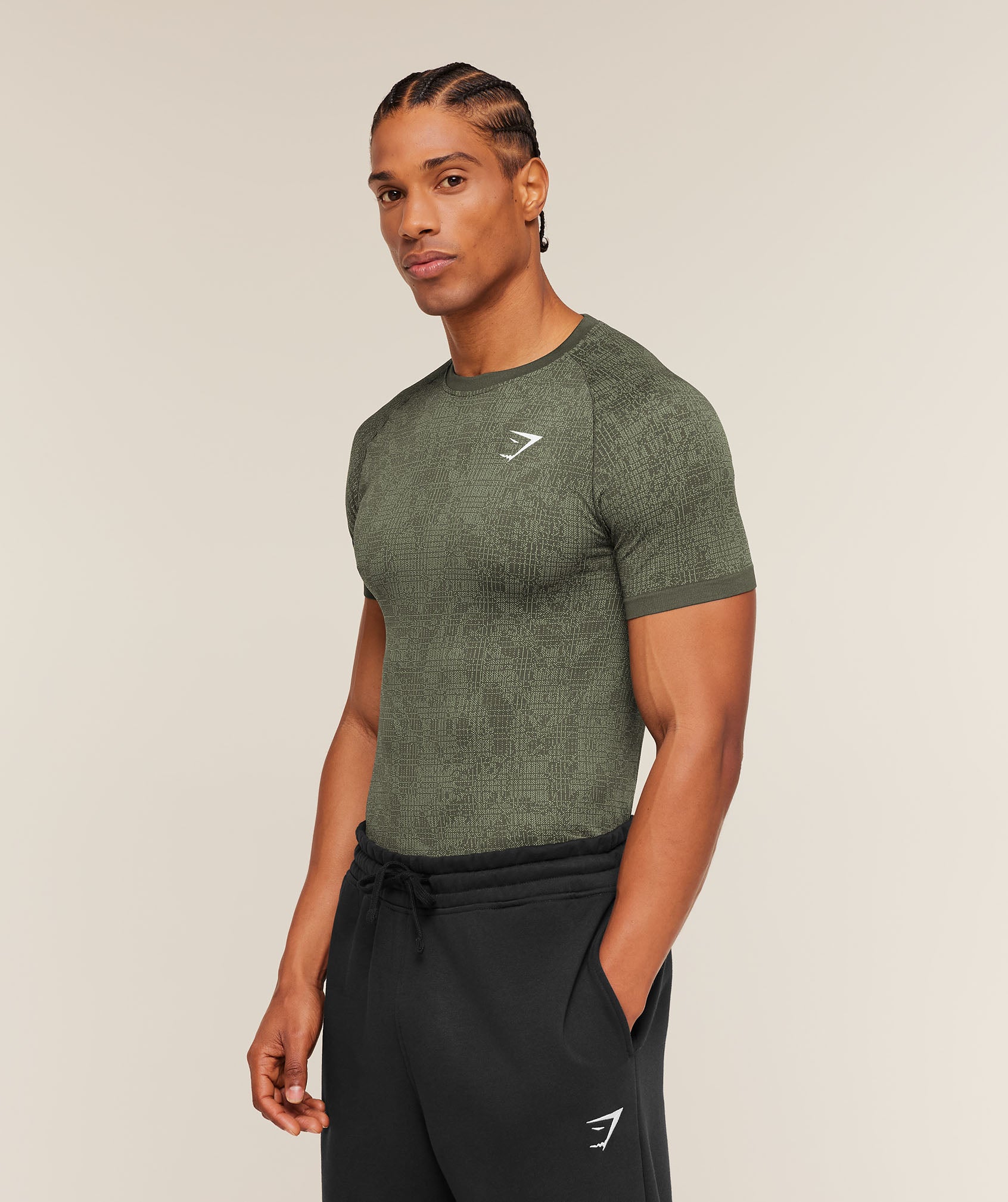 Geo Seamless Grid T-Shirt
