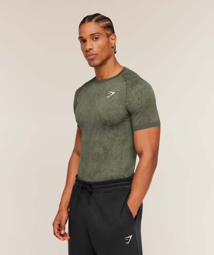 Geo Seamless Grid T-Shirt
