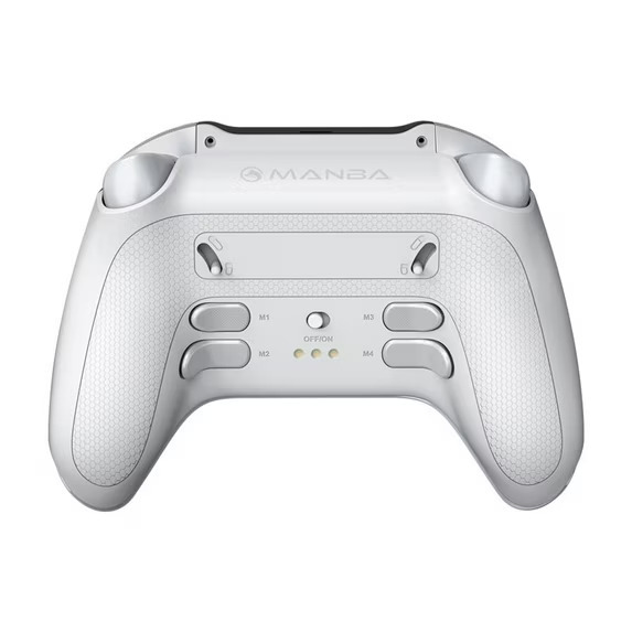 Manba One Interactive Screen Wireless Gamepad, Hall Joystick, Rgb Lighting, Compatible with Steam Deck/PC/Switch/iOS/Android, White