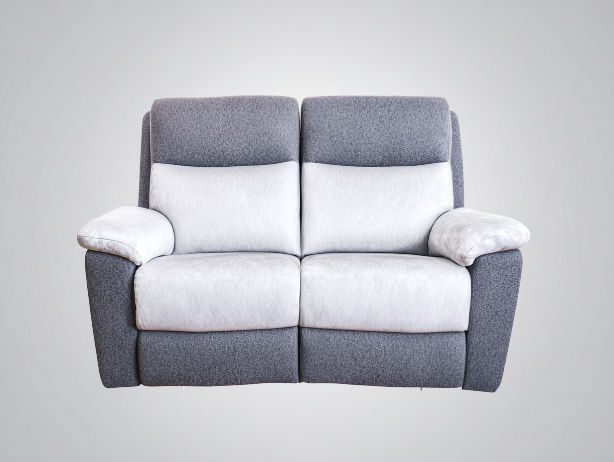 Divano reclinabile - Tessuto - 162x94x99 cm - Grigio chiaro - Stile moderno-Ralolyabode