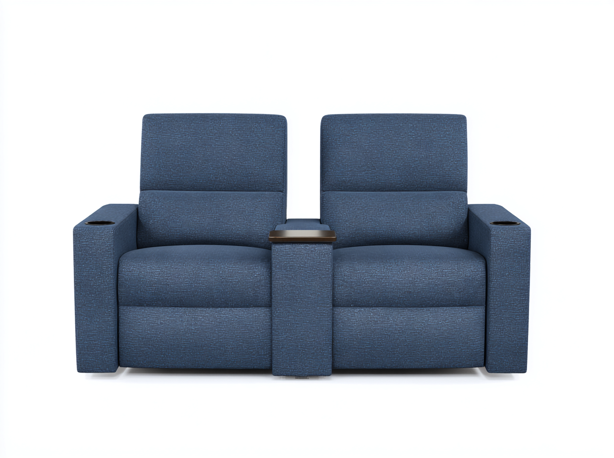 Divano reclinabile - Tessuto - 168x98x104 cm - Blu - Stile moderno-Ralolyabode