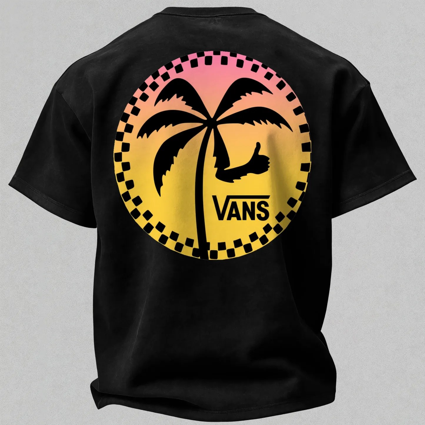 Vans Palm Tree Printed Oversized Unisex T-shirt