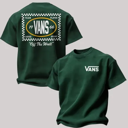 Vintage Vans Off The Wall Printed Oversized Unisex T-shirt