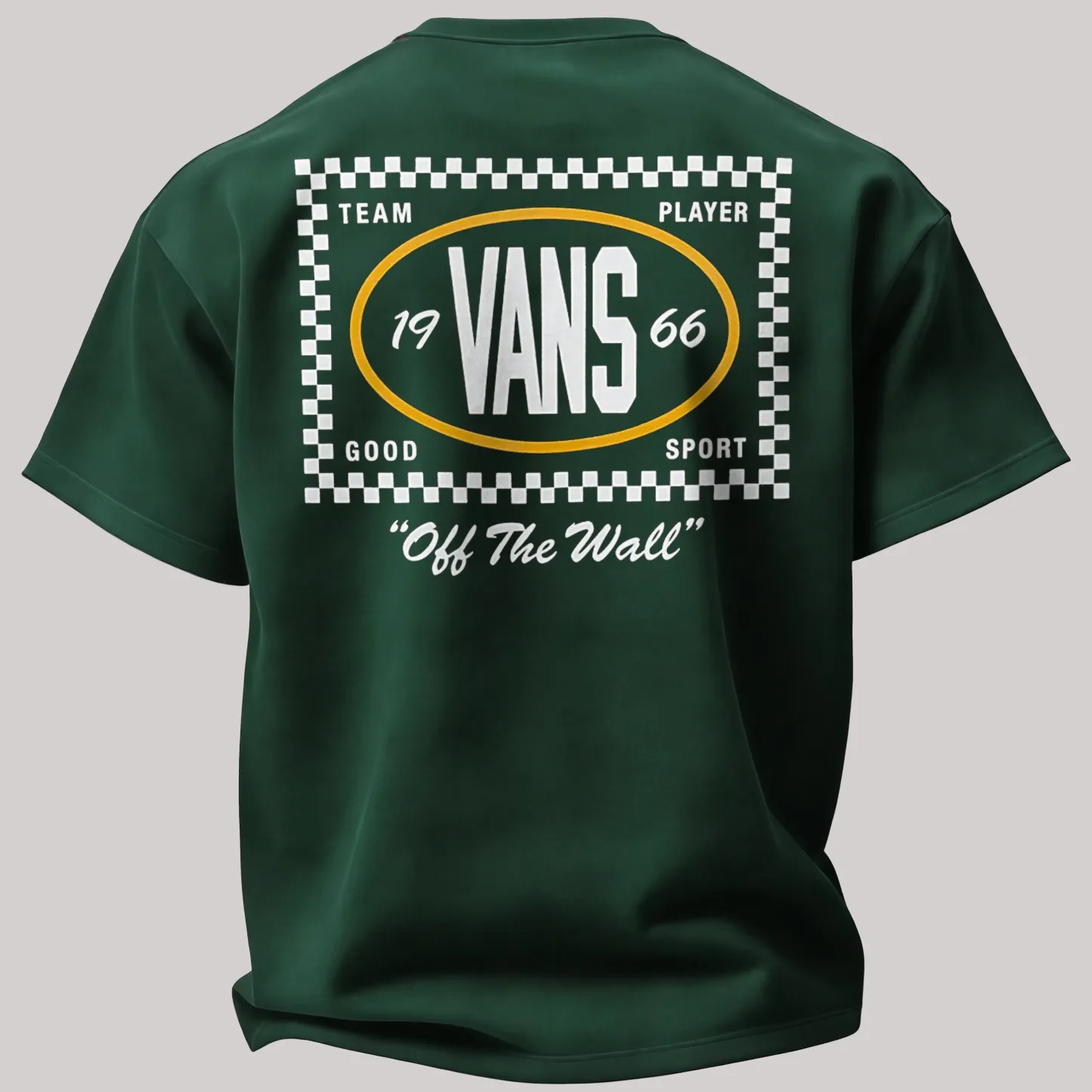 Vintage Vans Off The Wall Printed Oversized Unisex T-shirt
