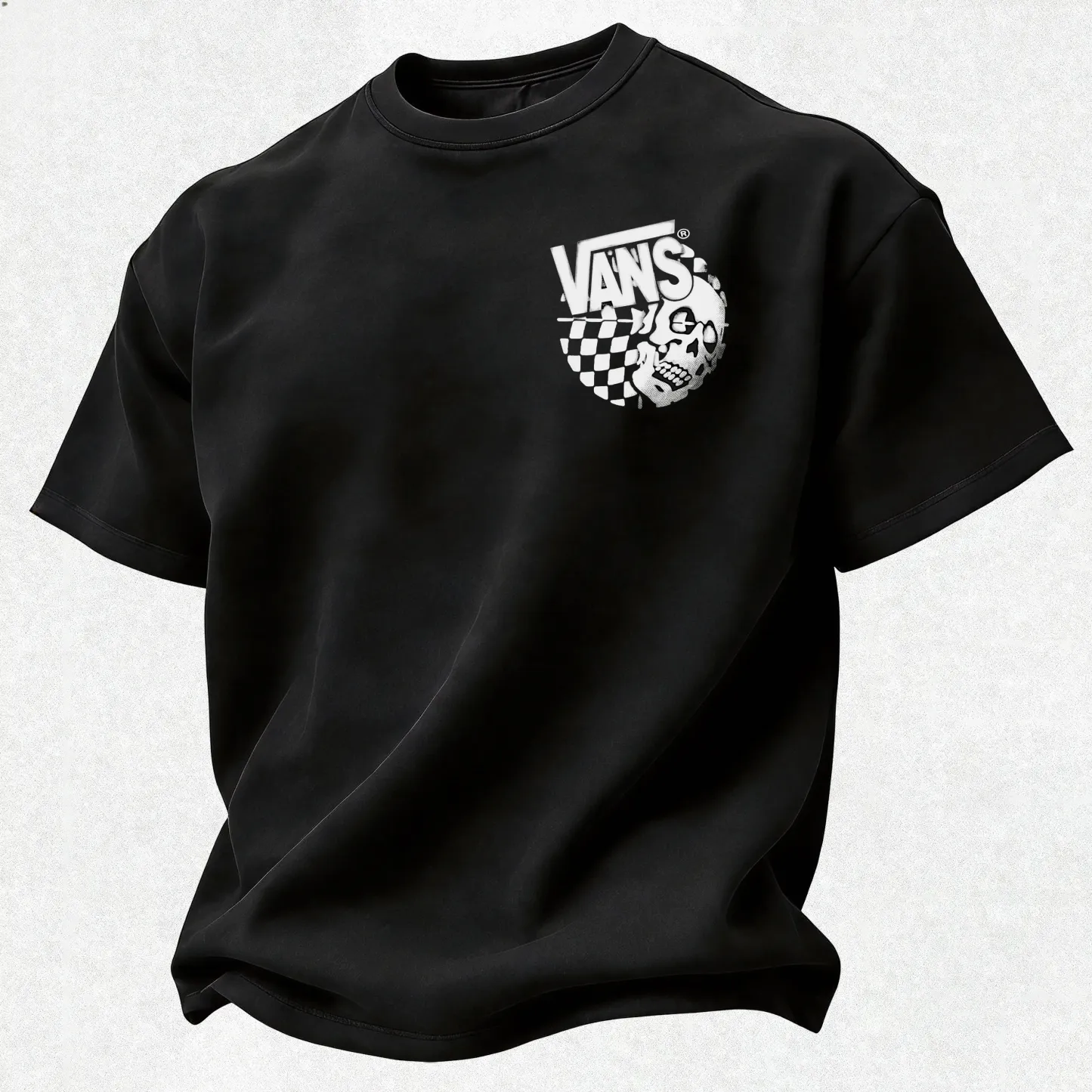 Vans Skull Printed Oversized Unisex T-shirt