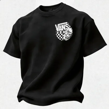 Vans Skull Printed Oversized Unisex T-shirt