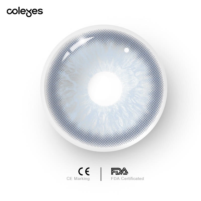 Coleyes K-Eyes Blue Yearly Prescription Colored Contacts