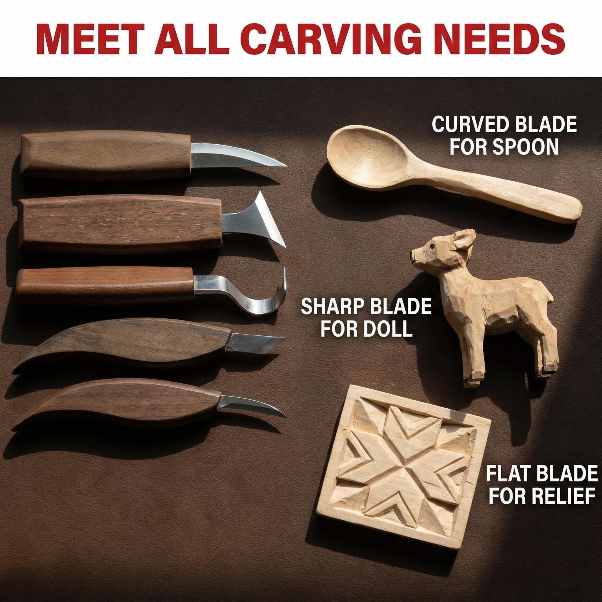 Premium Wood Whittling Kit for Beginners - Safe Wood Carving Tools Set with Basswood Blocks, Safety Gloves & Finishing Supplies