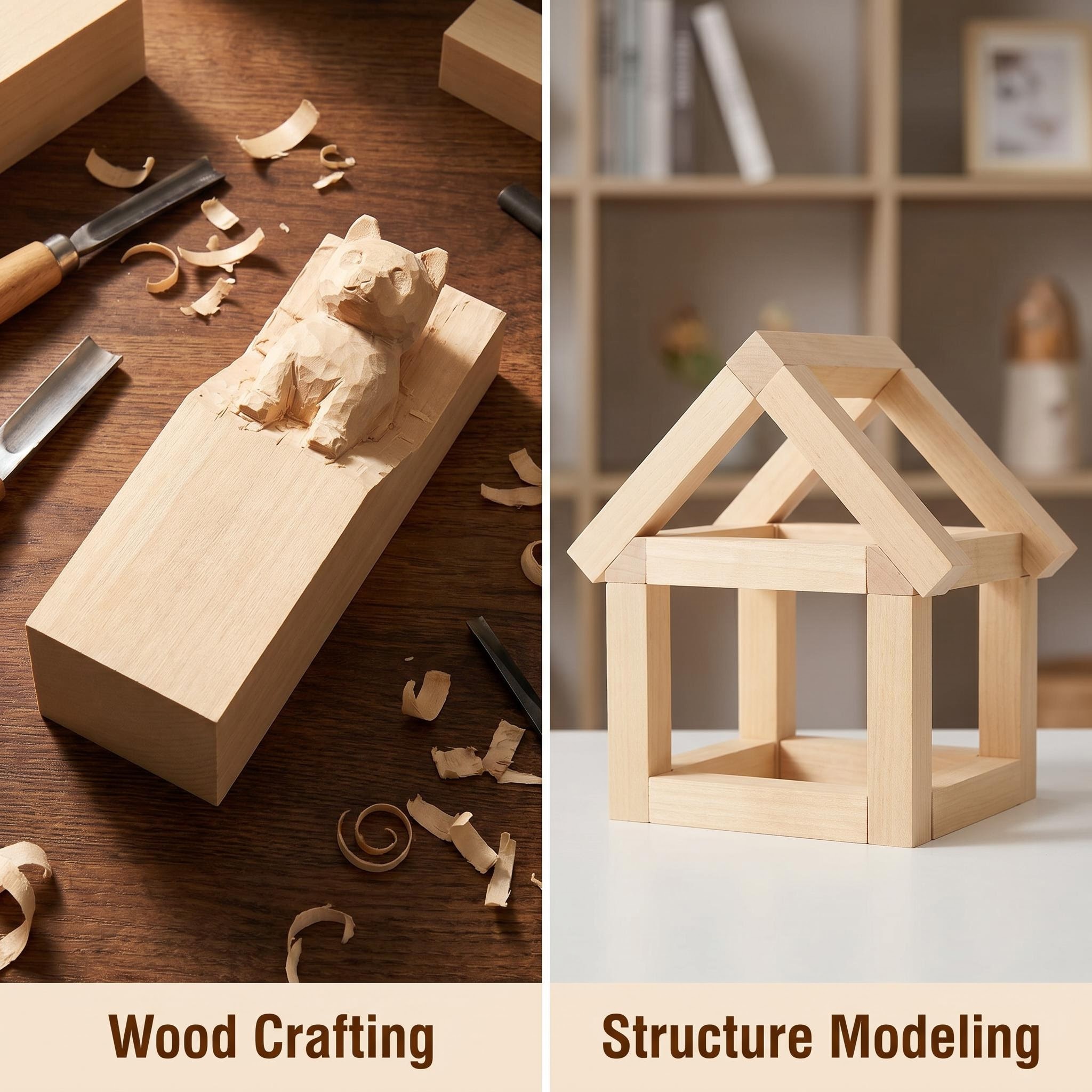 Premium Basswood Carving Blocks Set - 10 Pcs Soft Whittling Wood Blanks for Beginners & Carvers