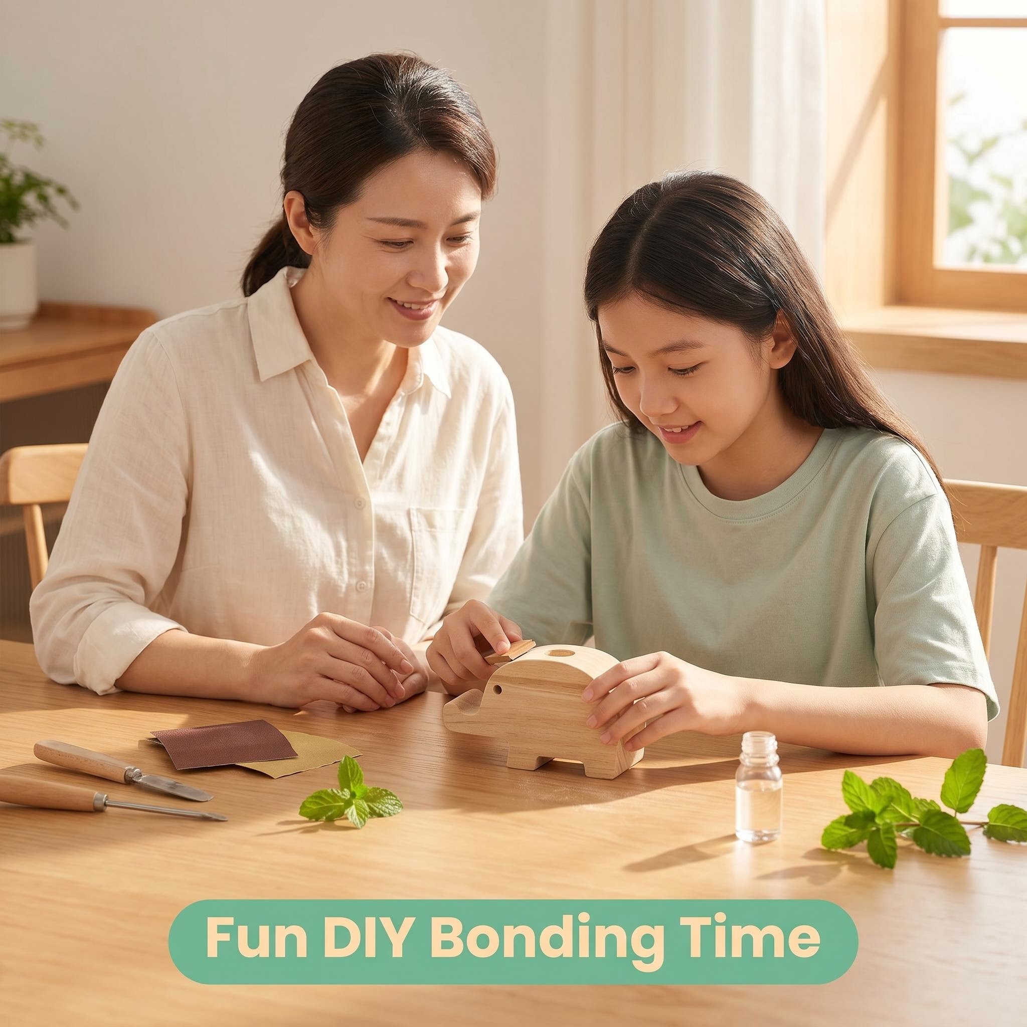 DIY Wooden Elephant Aromatherapy Diffuser Carving Blank