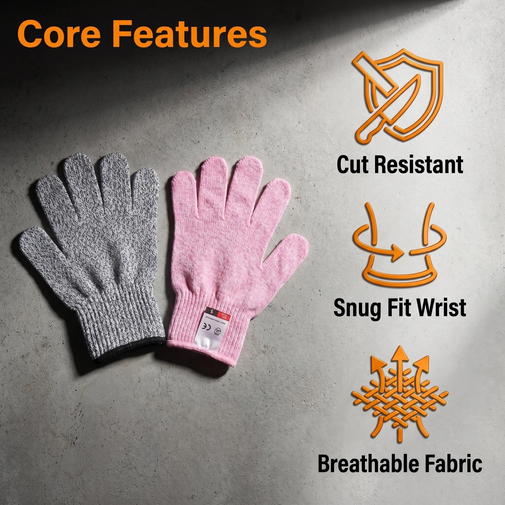 Children's Cut - Resistant Gloves. These gloves are suitable for wood carving, featuring wear - resistance, anti - slip, thin and light design, cut - proof function, breathability. They are suitable for both boys and girls.