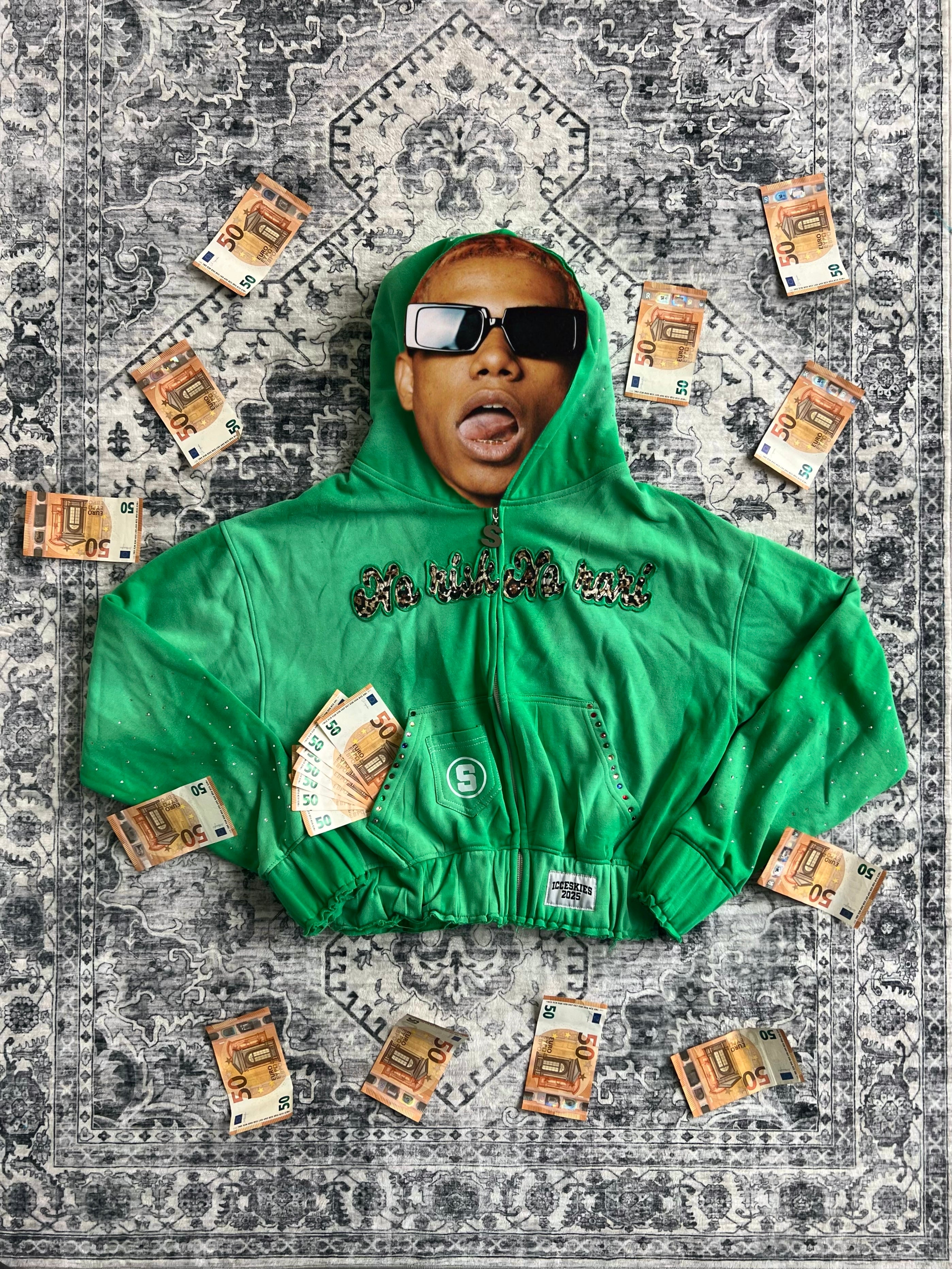 No Risk No Rari Tracksuit Mint Green