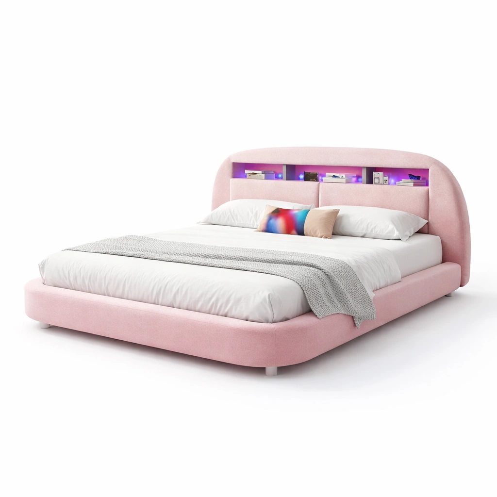 Polsterbett Modern Design Rosa